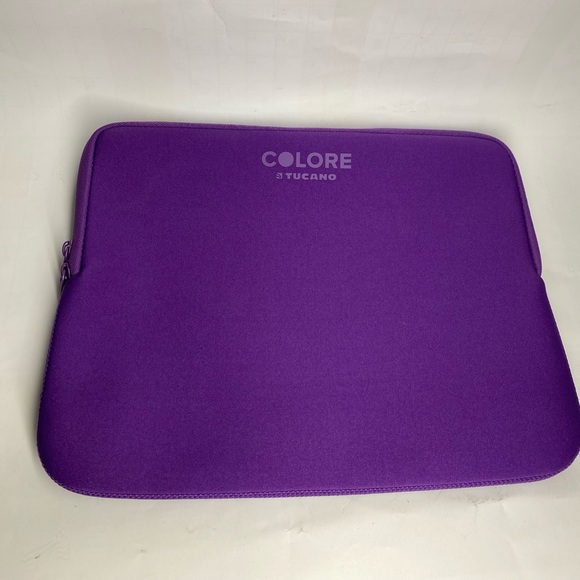 COLORE STUCANO PURPLE SECOND SKIN SLEEVE CARRYING CASE FOR NOTEBOOK 13" x 10" - Picture 2 of 9